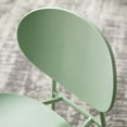 thumbnail image 4 of Side Dining Chair, Set of 2, Plastic, Metal Steel, Green, Modern Contemporary Urban Design, Kitchen Room Cafe Bistro Restaurant Hospitality, 4 of 10
