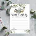 thumbnail image 3 of Koyal Wholesale Share a Memory Cards, Jungle Animals Cards for Baby Shower, Guestbook Alternative, 4" x 6", 52-Pk, 3 of 5
