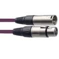 thumbnail image 2 of STAGG - 3 Pin XLR Male to Female Microphone Lead 6m Purple, 2 of 7