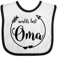 thumbnail image 3 of Inktastic World's Best Oma Girls Baby Bib, 3 of 4