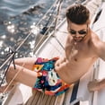 thumbnail image 2 of luoweisi Men's Beach Shorts Quick Dry Swim Trunks with Mesh Lining Cartoon Cat L, 2 of 5