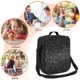 thumbnail image 5 of Fotbe Black And White Dotted Lonchera Bolsa de Almuerzo para Hombres y Mujeres, Lonchera de Gran Capacidad, Bolsa de Almuerzo Reutilizable, Bolsa Térmica Aislante, 5 of 7