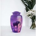 thumbnail image 7 of Elephant Mini Funeral Urn For Adult For Man - Little Urn For Male Set Of 4 - Lavender Keepsake Cremation Urns For Human Ashes For Mom - Purple Urns For Human Ashes Adult Woman, 1 Large (10&3) Inch, 7 of 7