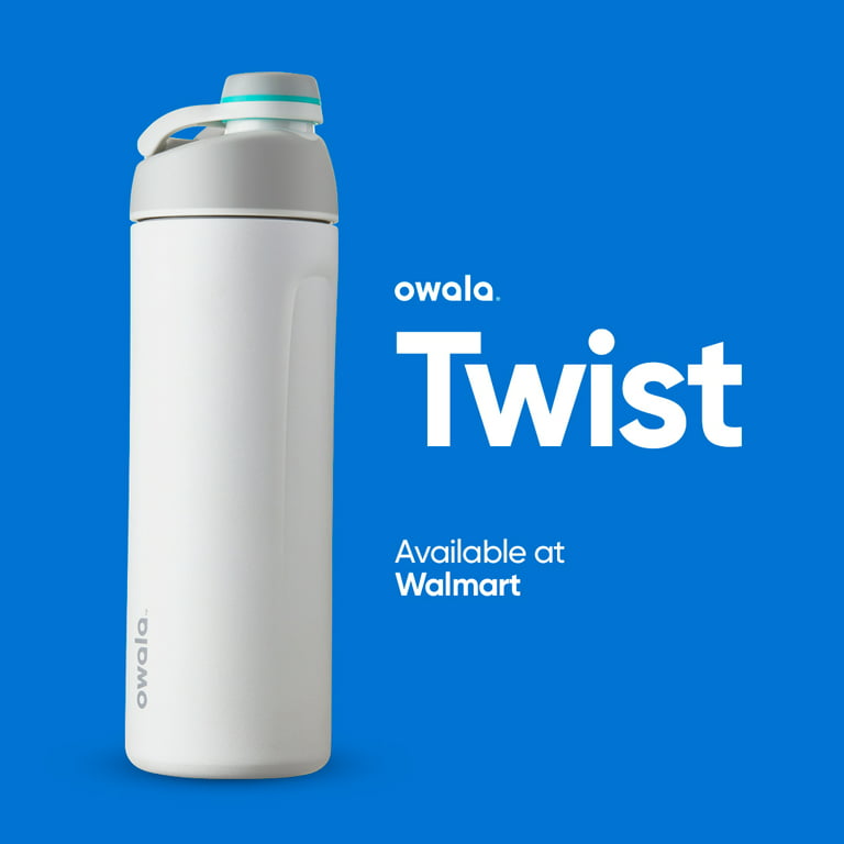 Owala Twist Water Bottle Stainless Steel, 24 Oz., Very Dark Black 