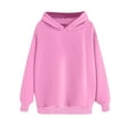 thumbnail image 5 of Mohiass Womens Oversized Hoodies Fleece Hooded Sweatshirts Casual Comfy Tops Fall Fashion 2025 Cute Clothes with Pockets Pink L, 5 of 6
