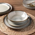 thumbnail image 3 of AmorArc Ceramic Cereal Bowls Set of 6, 24 oz Handmade Stoneware Bowls Set for Cereal Soup Salad, Stylish Kitchen bowls for Meal, Dishwasher & Microwave Safe, Reactive Glaze-Green Wheat, 3 of 8