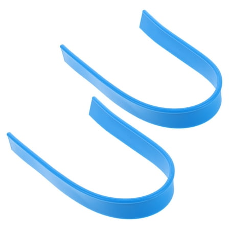 FONDOTIN Rubber Squeegee Refill , Blue, Quick and Smooth, No Water Stains, Home Use, 2Pcs