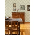 thumbnail image 3 of Chesapeake Mimir Mustard Quilted Damask Wallpaper, 20.5-in by 33-ft, 3 of 5