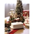 thumbnail image 3 of Mantequera Sweese, grande, de porcelana, 240 ml, con tapa, color blanco, 3 of 6