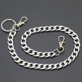 thumbnail image 2 of Long Metal Wallet Chain Leash Pant Jean Keychain Ring Clip Men‘s Hip Hop Stainless Steel Jewelry, 2 of 7
