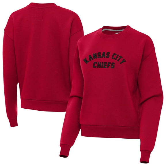 Women's Antigua Red Kansas City Chiefs Victory Sweatshirt