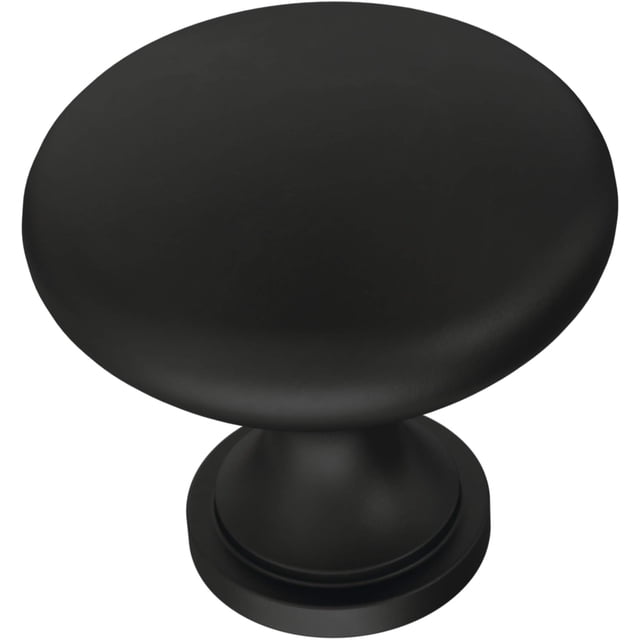 Franklin Brass Garrett - Pomo Para Cajón, Color Negro Mate, 1,19 X 1,14 Pulgadas, Paquete De 10 P42354Z-Fb-B