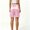 Pink, variant on Puyaiuu Womens Ice Silk Satin Bermuda Shorts Elastic High Waist Loose Fit Plus Size Casual Loungewear Pants Lightweight Comfort Sleep Shorts For Summer Daily Wear