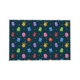 thumbnail image 4 of DouZhe Ensemble de 4 Napperons en Polyester, Motif Funny Cartoon Alien Monsters Résistant à la Chaleur pour Table à Manger, 12 Pouces x 18 Pouces, 4 of 6