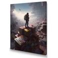 thumbnail image 2 of DESIGN ART Designart "Dreamy Office Ii" City Fantasy Canvas Print 16 in. wide x 32 in. high, 2 of 5