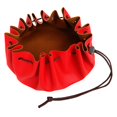 thumbnail image 1 of Bolsa Cordón de material cuero Portátil de 15 Pulgadas con Cierre Accesorios de Equipo de Supervivencia , rojo DYNWAVEMX Bolsa con cordón de cuero, 1 of 7