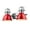 Red, variant on Yep by Golden Lighting Duncan 2-light Vanity in Chrome and Rubbed Bronze shade