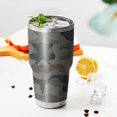 thumbnail image 3 of 30oz Green Brown Camo Classic Shapes Pattern Tumblers Stainless Steel Tumbler with Lid and Straw,Vacuum Insulated Double Wall Travel Tumbler Cups Mug with Cleaning Brush for Coffee,Tea, 3 of 7