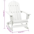 thumbnail image 4 of vidaXL Garden Rocking Chair Wood White, 4 of 4