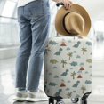 thumbnail image 2 of Light Green Dinosaurs Volcanoes Pattern Luggage Cover Fashion Suitcase Cover Baggage Covers Fit 25-28 Inch Luggage (Go Travel), 2 of 5