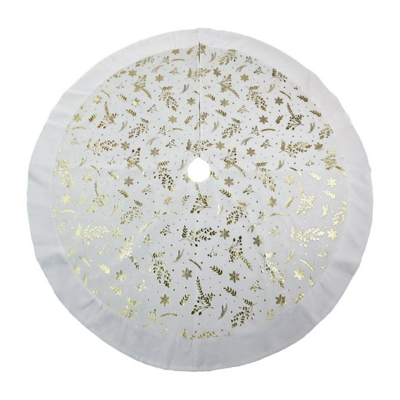 Temps de vacances 48 pouces blanc VELOURS BRILLANT arbre jupe