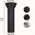 thumbnail image 2 of Chok 1pc Heavy-Duty Polyester Patio Heater Cover with Adjustable Drawstring Closure  Windproof & Outdoor Protection for Standing Heaters - All-Season Use  Fit for Most Patio Heaters (Easy, 2 of 5