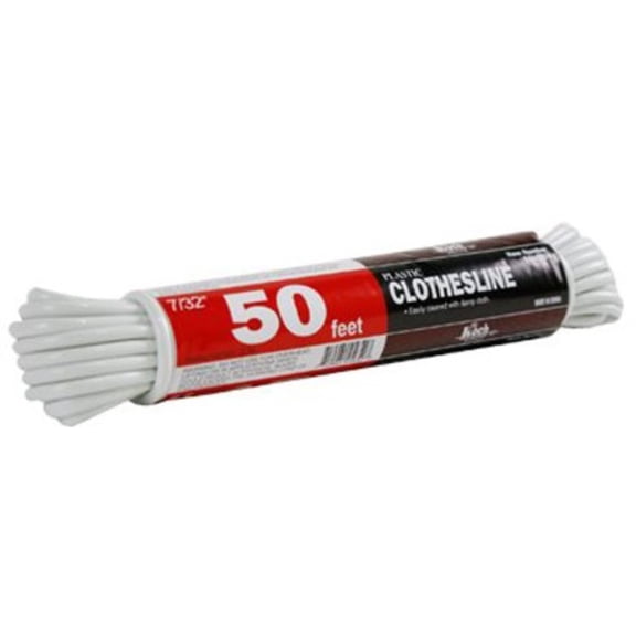 Koch 5640625 3/16 by 100-Feet Plastic Coated Clothesline, White