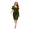 Army Green, variant on Women Plus Size 0XL 4XL Summer A Line V Neck Maxi Dress Casual Vacation Dress