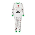 thumbnail image 2 of Family Matching Christmas Pajamas, Baby Romper/Boots Hat Letter Print Long Sleeve Tops and Long Pants Sleepwear Set, 2 of 10