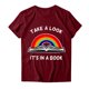 thumbnail image 2 of Gibobby Playera Corte clásico para Mujer Mujeres Casual Impresión Manga Corta Tops Blusa Cuello Redondo Casual Tee Túnica Camisas(Vino,G), 2 of 3