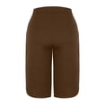 thumbnail image 5 of VV AVEORS Capri Pants For Women Split Side High Waist Casual Athletic Knee Length Summer Pants Casual Sweatpants With Pockets Brown XL, 5 of 7