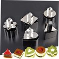 thumbnail image 3 of WHAMVOX 4Pcs Multi Shape Stainless Steel Baking Molds For Mousse Cake And Cookie Baking Tools, 3 of 8