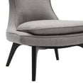thumbnail image 4 of Aria Chair in Black Wood finish with Blue Fabric upholstery, 4 of 11