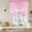 Pink, variant on Valentine's Day Tie Up Curtains for Windows, Balloon Window Shades, Pink Bowknot Ribbon Modern Minimalist Art Kitchen Window Treatments Roll Up Curtain for Basement/Nursery 52"x45"