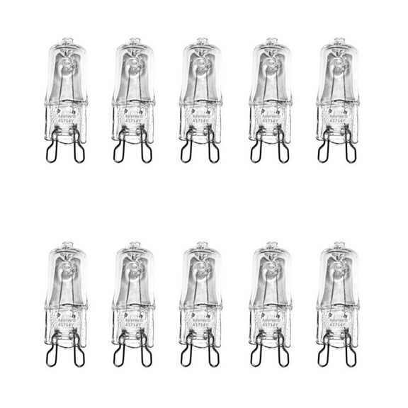 (10) x G9 25W 25-Watt 120V Clear Microwave T4 25Watt G9 bulb Anyray
