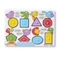 thumbnail image 1 of Melissa & Doug 13285 Shapes Peg Puzzle, 1 of 2