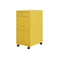 thumbnail image 1 of Space Solutions 18"D 3 Drawer Mobile Metal File Cabinet Yellow/Goldfinch, 1 of 5