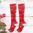 thumbnail image 2 of Chaussettes de Sport en Coton pour Femmes Motif de Noël, 2 of 2