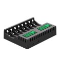thumbnail image 3 of Cargador de batería de 8 ranuras con pantalla LCD inteligente para baterías recargables AA/AAA NiCd NiMh que cargan el cargador Aa Aaa Cargador de batería Aaa de 8 ranuras, 3 of 5
