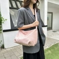 thumbnail image 1 of Bolso de hombro de moda para mujer | Bolso de mano, bandolera y bandolera de cuero PU | Estilo holgado, diseño versátil, correa ajustable | 38x24x13cm | 1 Paquete, 1 of 6
