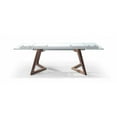 thumbnail image 2 of Whiteline Modern Living Light Brown Delta Contemporary Walnut Veneer Dining Table, 2 of 10