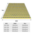 thumbnail image 3 of Balery Mardi Gras Purple Yellow Plaid Manta de Felpa Suave y Acogedora – Cobija de Franela Aterciopelada para Cama, Lavable y Cálida para Sofá, Mascotas, Transpirable-80"x60", 3 of 7