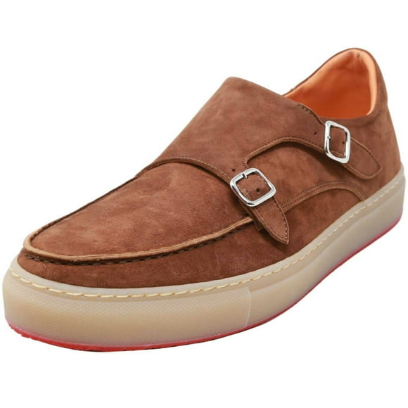 Andrea Ventura Firenze Mocassins et Chaussures en Cuir pour Hommes Monks Cashmere Savage Hauteur Cheville - 9,5 m