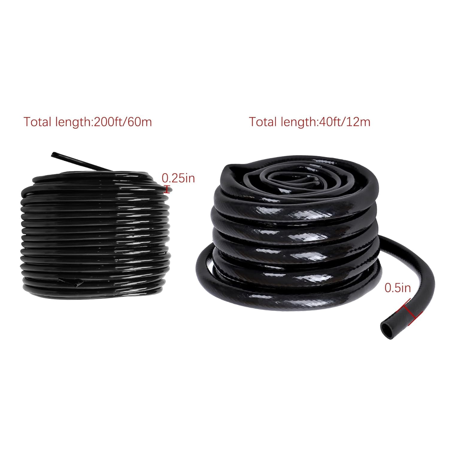 ALL-CARB 240FT Drip Irrigation System Kit for Plant Greenhouse Yard Lawn