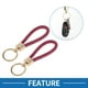 thumbnail image 2 of Llavero de Coche Único Bargains Llavero Universal con Anillo para Llaves de Fob para Casa Aleación de Zinc Tono Dorado Rosa Rojo 2 Pcs, 2 of 6
