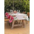 thumbnail image 2 of Outdoor Tablecloth with Umbrella Hole and Zipper, Red Roses Valentine's Day Rectangle Table Cloth 52x70 Inch Waterproof Tablecloth, Eucalyptus Leaves Romantic Picnic Table Cover for Patio Camping, 2 of 7