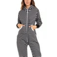 thumbnail image 3 of Unisex Sleepwear Adult Jumpsuit for Women One Piece Pajamas Ladies Non Footed Union Suit Pajamas, 3 of 7