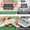 thumbnail image 2 of HWZWT Cocktail Large Square Ice Trays 2 Pack Silicone Old Fashioned Ice Trays 2 Pack Silicone Old Fashioned Ice Trays 2 Inch Giant Whiskey Ice Trays 2 Inch Giant Whiskey Ice Trays, 2 of 5