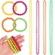 thumbnail image 1 of KAKOWELY 8 piezas de collares y pulseras de cuentas de neón, cadenas de cuentas, accesorios para disfraces de fiesta, 1 of 5