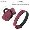 thumbnail image 3 of BadPiggies Soft Padded Pet Dog Collars PU Leather Puppy Collar for Small Medium Large Dogs Cats Pitbull German Shepherd Bulldog (S, Red), 3 of 9